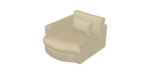 Ez_Round Chaise Lounge